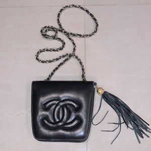 Small Black Bag with tassel